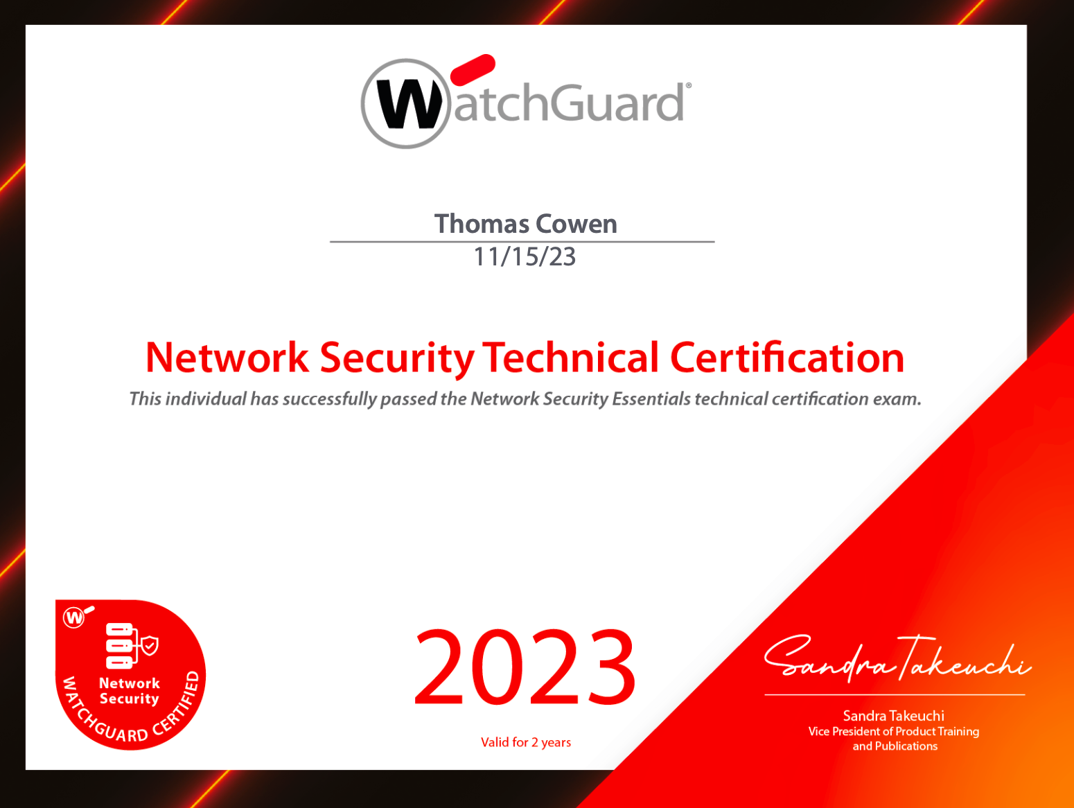 Network Security Essentials for Locally-Managed Fireboxes badge