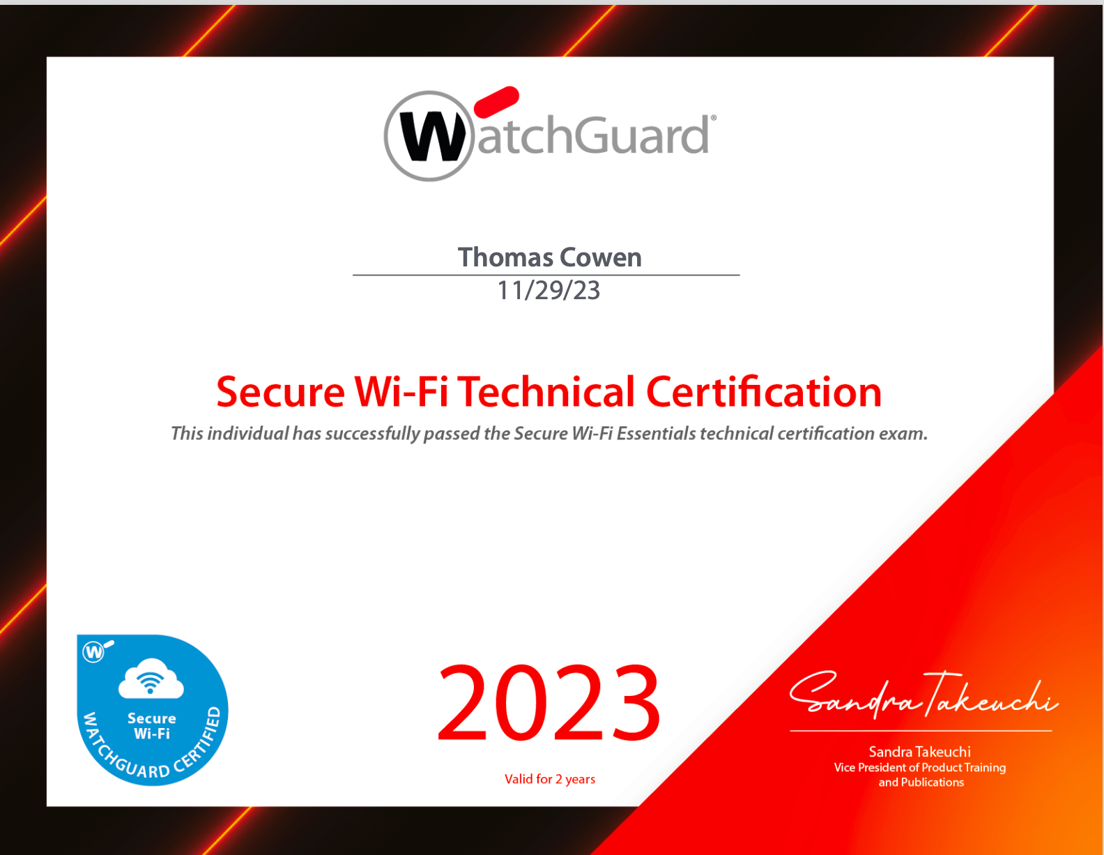 Secure Wi-Fi Essentials with WatchGuard Cloud badge